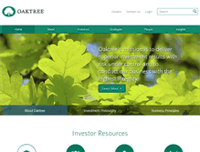 Tablet Screenshot of oaktreecapital.com